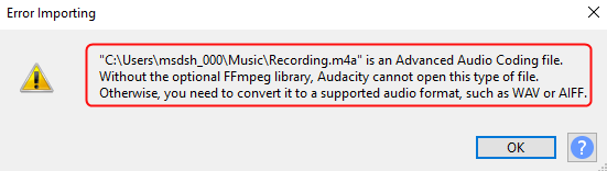 Error importing library