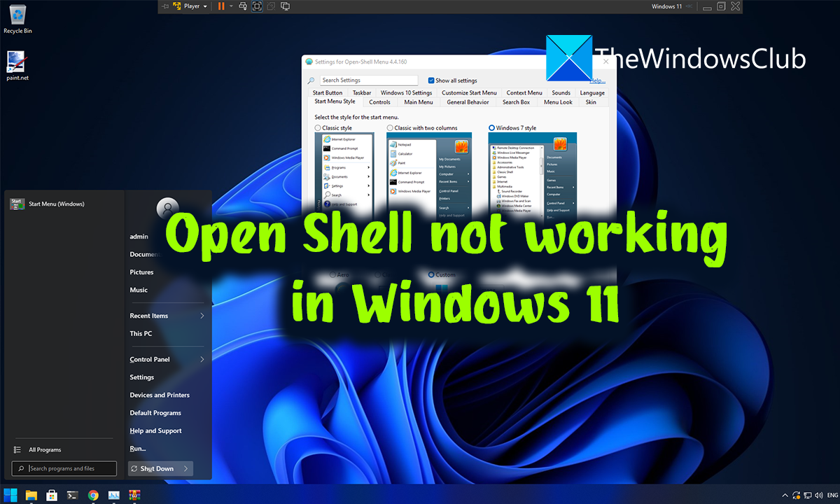 Open shell. Приложения и возможности Windows 11. Меню по середине в 11 винде.