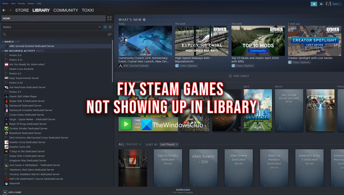 Игры Steam не отображаются в библиотеке [Fixed] - ZanZ