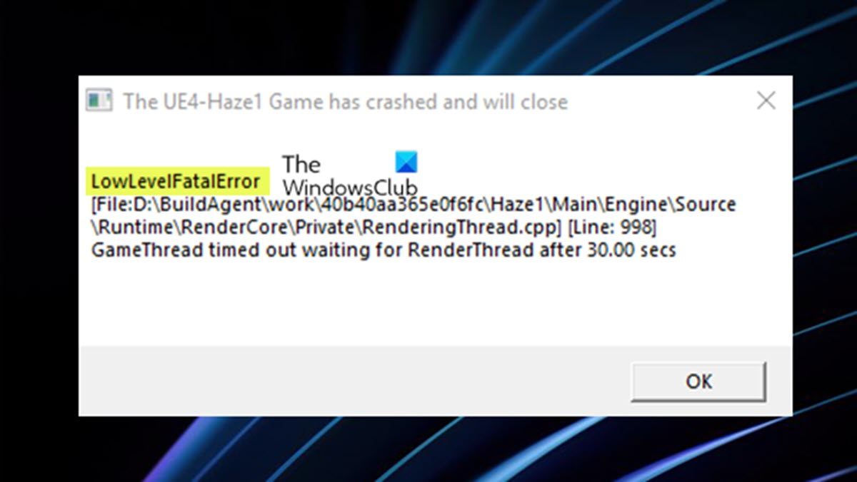 Lowlevelfatalerror d3d11util cpp. LOWLEVELFATALERROR(file:Unknow) (line:734). LOWLEVELFATALERROR file Unknown line 258. LOWLEVELFATALERROR line 4075. Fital Error:(Fire:Unknown) (line: 258).