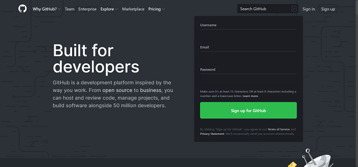 github темная тема
